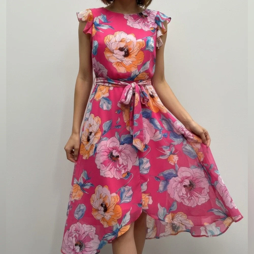 Shelby & Palmer Floral Ruffled Dress - Picture 1 of 3